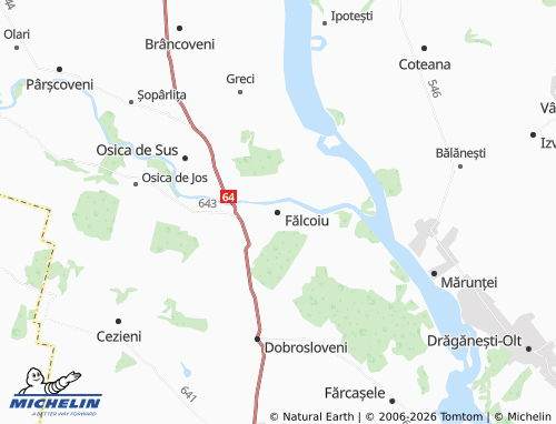 MICHELIN-Landkarte Fălcoiu - ViaMichelin
