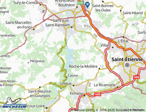 MICHELIN Les Condamines map - ViaMichelin