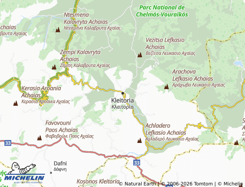 MICHELIN Kleitoria map - ViaMichelin
