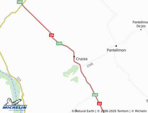 MICHELIN Crucea map - ViaMichelin