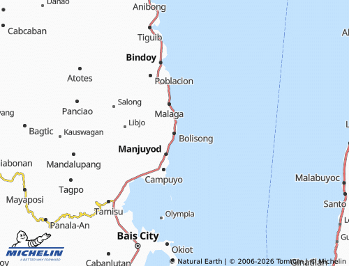 MICHELIN Bolisong map - ViaMichelin