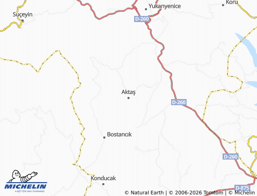 Mappa MICHELIN Aktaş - ViaMichelin