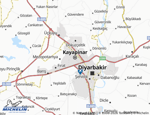 Mapa MICHELIN Kayapinar - ViaMichelin