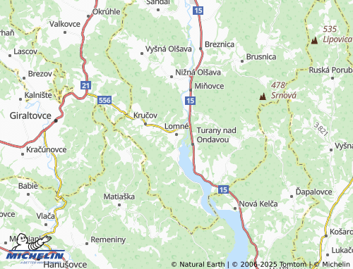 Mappa MICHELIN Lomné - ViaMichelin