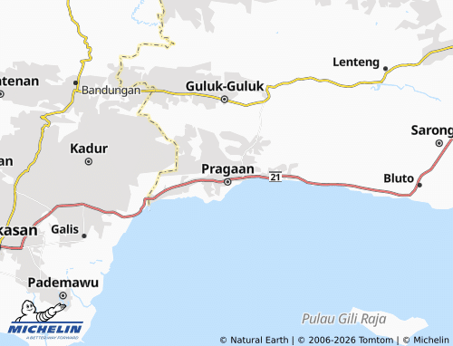 Mapa MICHELIN Pragaan Laok - ViaMichelin