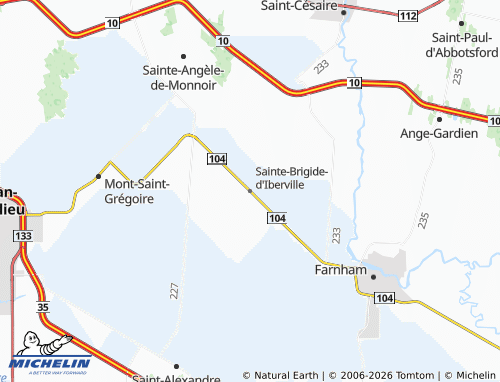 Mappa MICHELIN Sainte-Brigide-d'Iberville - ViaMichelin