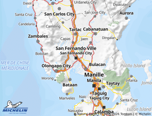 MICHELIN Central Luzon map - ViaMichelin