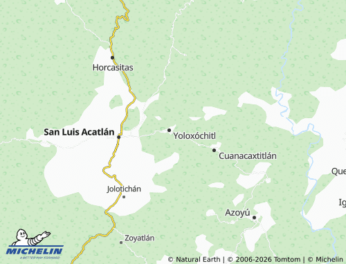 Mappa MICHELIN Tierra Colorada - ViaMichelin