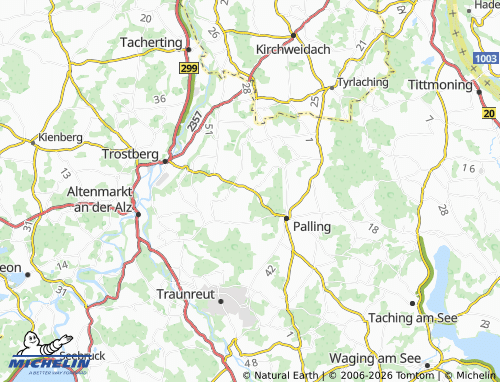MICHELIN Untersommering map - ViaMichelin