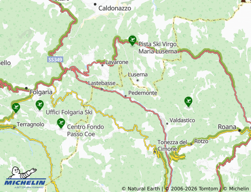 MICHELIN Pedemonte map - ViaMichelin