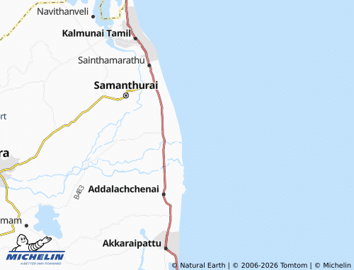 Mappa MICHELIN Ninthavur 10 - ViaMichelin