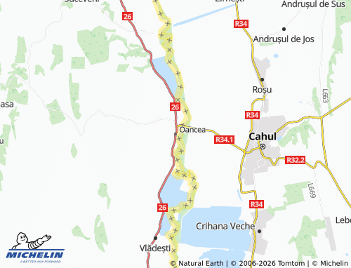 Mapa MICHELIN Oancea - ViaMichelin