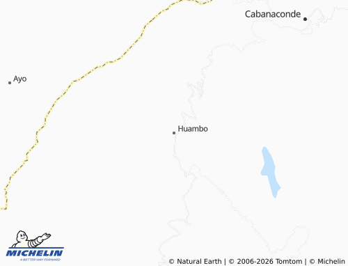 Kaart MICHELIN Huambo - ViaMichelin