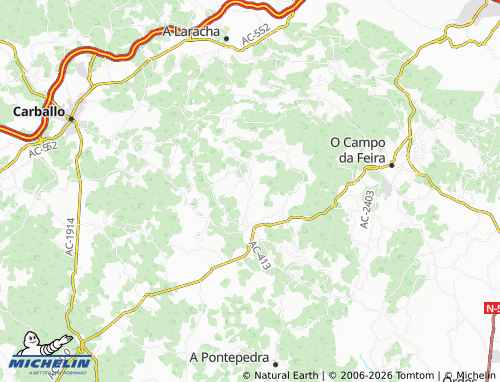 MICHELIN Zanfoga map - ViaMichelin
