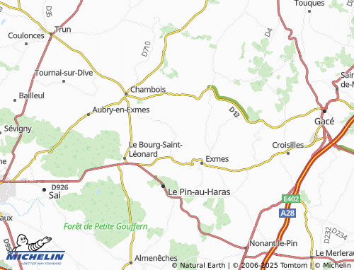 Carte MICHELIN Villebadin - ViaMichelin