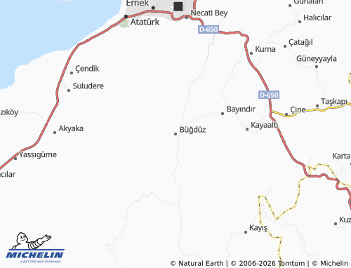 Mapa MICHELIN Büğdüz - ViaMichelin