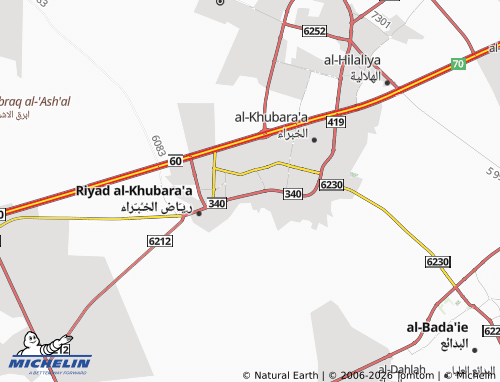 MICHELIN-Landkarte al-Nakheel - ViaMichelin