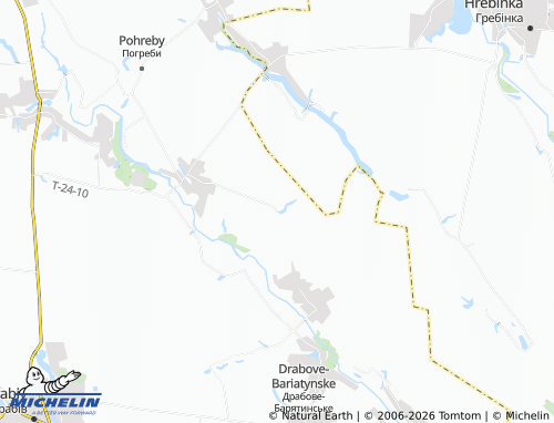 Mapa MICHELIN Khomivshchyna - ViaMichelin