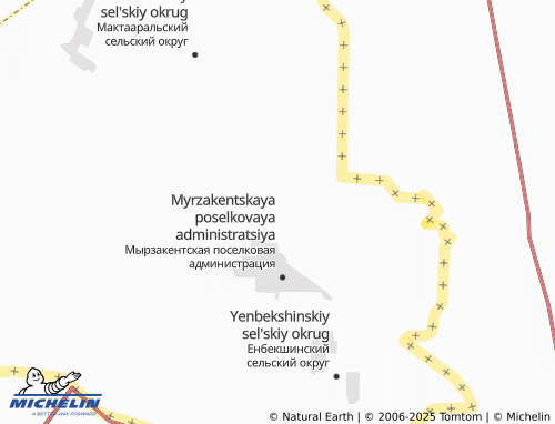 MICHELIN Nauryz map - ViaMichelin