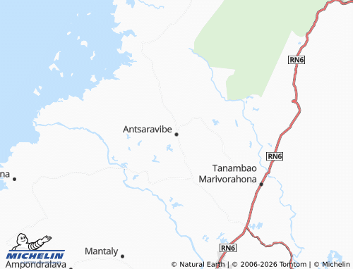 Mappa MICHELIN Antsaravibe - ViaMichelin