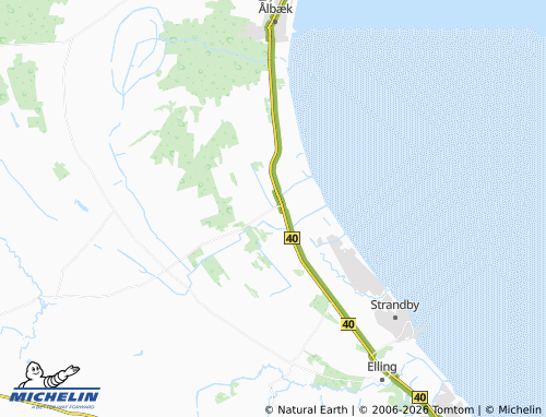 MICHELIN Jerup map - ViaMichelin