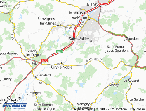 Carte MICHELIN Les Seux - ViaMichelin