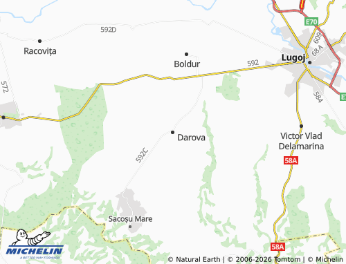 Carte MICHELIN Darova - ViaMichelin