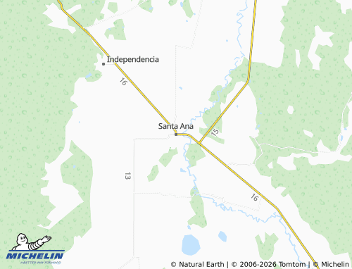 Mappa MICHELIN Santa Ana - ViaMichelin