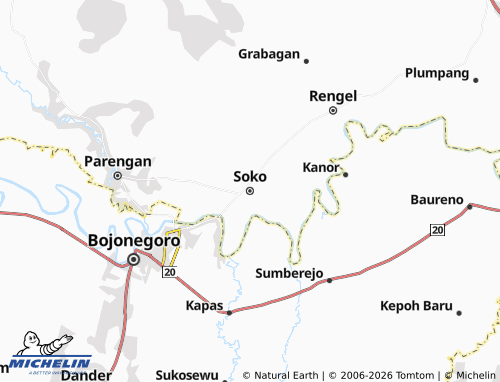 Mapa MICHELIN Soko - ViaMichelin