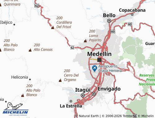Carte MICHELIN Nuevos Conquistadores - ViaMichelin