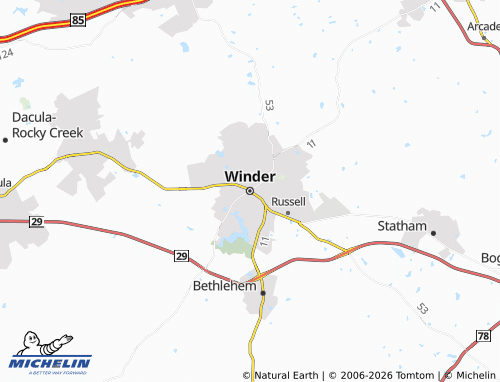 Carte MICHELIN Winder - ViaMichelin