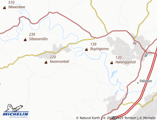 MICHELIN Ekuphumuleni Mission map - ViaMichelin