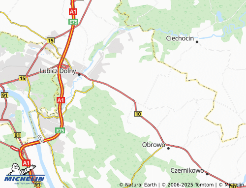 MICHELIN Głogowo map - ViaMichelin