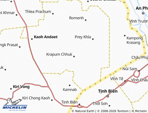 Mapa MICHELIN Krapum Chhuk - ViaMichelin
