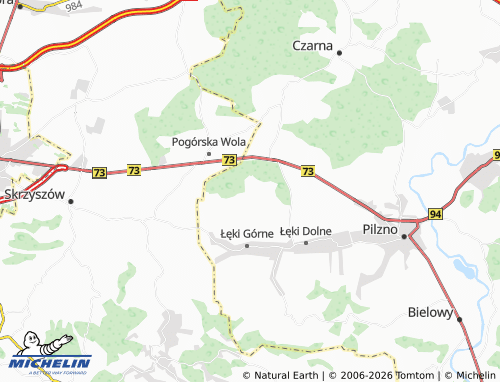 MICHELIN Podlesie map - ViaMichelin