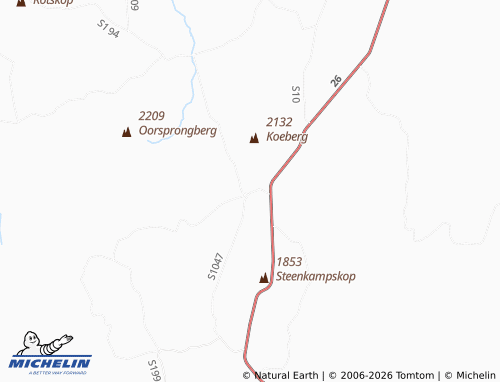 Kaart MICHELIN Slabberts - ViaMichelin
