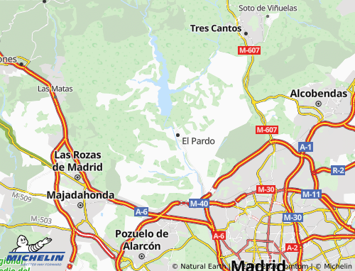 MICHELIN El Pardo map - ViaMichelin