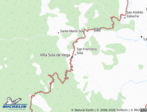 Mappa MICHELIN Villa Sola de Vega Centro - ViaMichelin