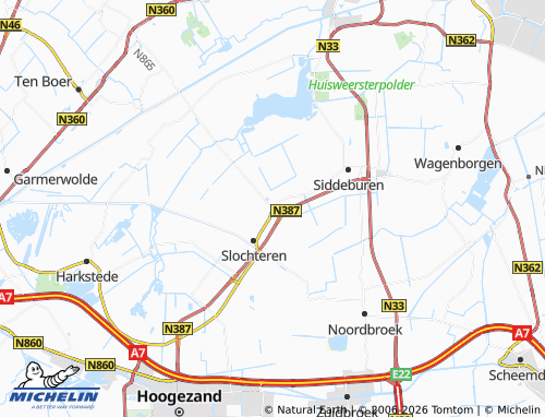 MICHELIN-Landkarte Schildwolde - ViaMichelin