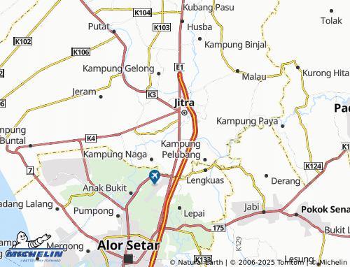 Mappa MICHELIN Kampung Baru Tanah Merah - ViaMichelin