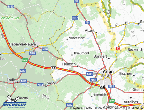 Kaart MICHELIN Thiaumont - ViaMichelin