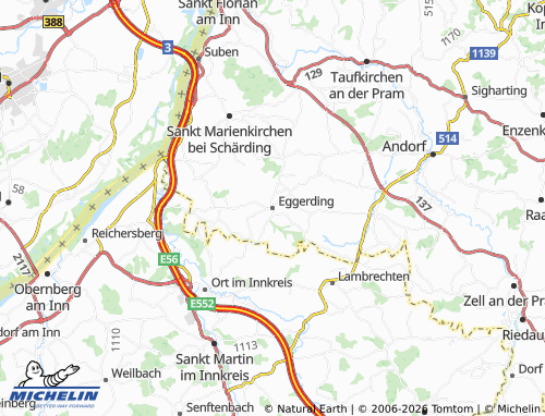 MICHELIN Eggerding map - ViaMichelin