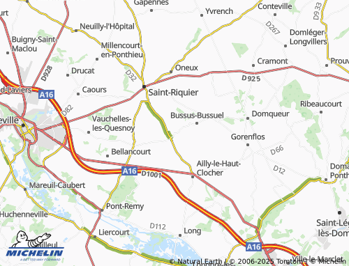 Carte MICHELIN Yaucourt-Bussus - ViaMichelin