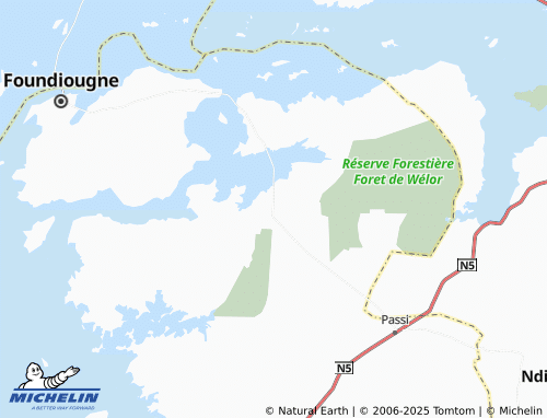 MICHELIN Djilor map - ViaMichelin