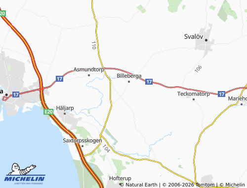 Mapa MICHELIN Månstorp - ViaMichelin