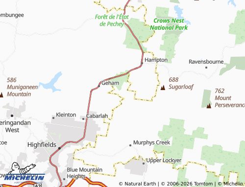 MICHELIN Mount Luke map - ViaMichelin