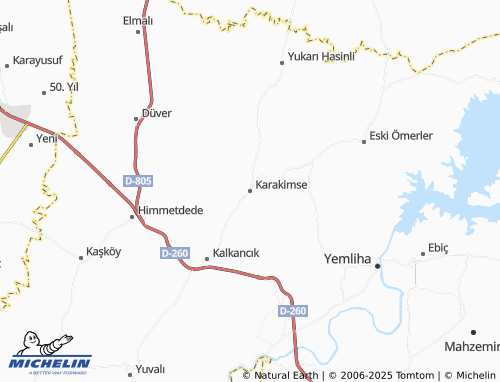 MICHELIN Karakimse map - ViaMichelin