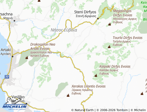 Carte MICHELIN Pournos - ViaMichelin