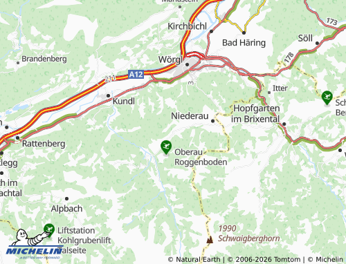 Mapa MICHELIN Oberau - ViaMichelin