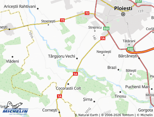 MICHELIN Târgșoru Vechi map - ViaMichelin